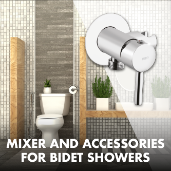 Mixer & accessories for bidet showers